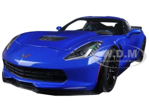 Chevrolet Corvette Stingray C7 Z06 Laguna Blue Tintcoat 1/18 Model Car by Autoart