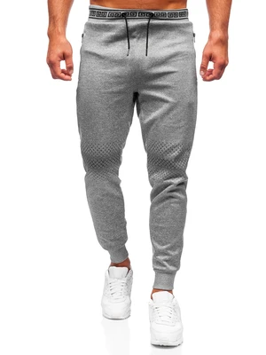 Šedé pánské tepláky Bolf HM383