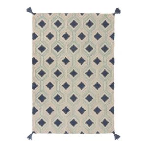 Béžovo-modrý vlnený koberec Flair Rugs Marco, 160 x 230 cm