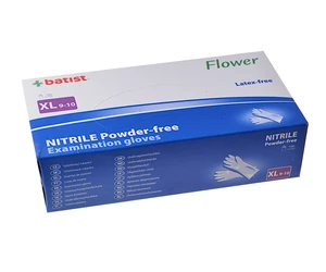 Jednorazové nitrilové rukavice Batist Flower Premium 100 ks - XL (1323805899) + darček zadarmo