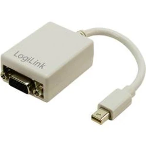 DisplayPort / VGA adaptér LogiLink CV0038 CV0038, [1x mini DisplayPort zástrčka - 1x VGA zásuvka], bílá