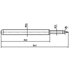 Zkušební hrot PTR 1040-B-1.5N-NI-1.5