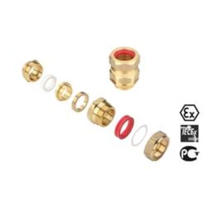 Kabelová průchodka Weidmüller KDSX M32 BS O NI 2 G32 1136000000 mosaz, délka závitu 16 mm, mosaz, 10 ks