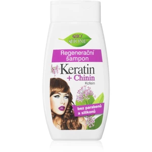 Bione Cosmetics Keratin + Chinin regenerační šampon 260 ml
