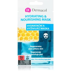 Dermacol Hydrating & Nourishing Mask textilní 3D hydratační a vyživující maska 15 ml