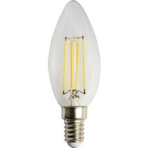 LED žárovka Heitronic 15023 230 V, E14, 4 W = 38 W, teplá bílá, A++ (A++ - E), tvar svíčky, nestmívatelné, 1 ks
