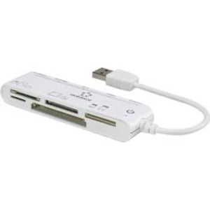 Externí čtečka paměťových karet Renkforce CR45e RF-4406164, USB 2.0, bílá