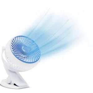 Stolní ventilátor MediaShop Livington Go Fan, 2 W, 3 W, 4 W, 80 mm, bílá