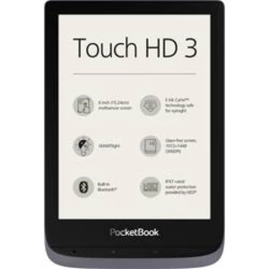 Čtečka e-knih PocketBook Touch HD 3 metallic grey, 15.2 cm (6 palec)šedá (metalíza)