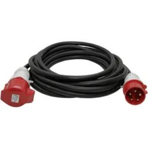 Napájecí prodlužovací kabel Walther Werke 39300506100 39300506100, IP44, černá, 10.00 m