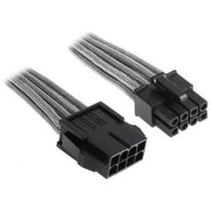 Napájecí prodlužovací kabel Bitfenix BFA-MSC-8EPS45SK-RP, [1x EPS napájecí zástrčka 8pól. - 1x EPS napájecí zásuvka 8pól.], 45.00 cm, stříbrná, černá