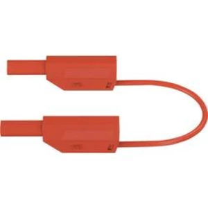 Stäubli SLK410-E/N bezpečnostní měřicí kabely [lamelová zástrčka 4 mm - lamelová zástrčka 4 mm] červená, 1.00 m