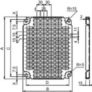 Montážní deska Schneider Electric NSYMR1010, (d x š) 1000 mm x 1000 mm, 1 ks