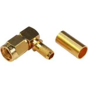 SMA reverzní konektor Telegärtner J01150R0031 - zástrčka, zahnutá, 2.70 mm, 50 Ω, 1 ks