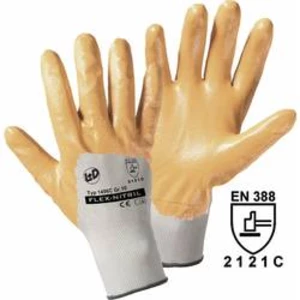 Pracovní rukavice L+D worky Flex-Nitril 1496C-L, velikost rukavic: 9, L