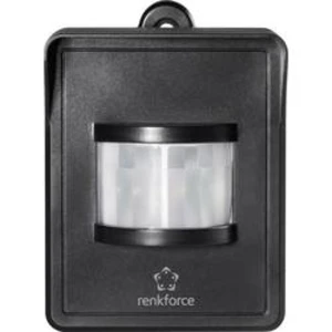Detektor pohybu PIR na omítku Renkforce RS2W 1270203, 1kanálový , Max. dosah 150 m, černá