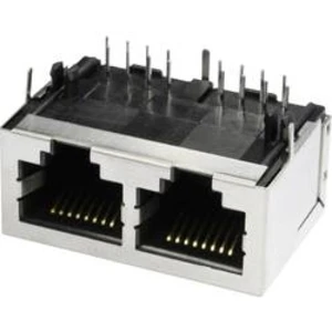 RJ45 konektor econ connect 3012S02 - zásuvka, vestavná horizontální RJ45 kov, 1 ks