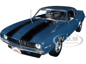 1969 Chevrolet Camaro SS Dark Blue Metallic with Black Stripes "Home Improvement" (1991-99) TV Series 1/18 Diecast Model Car by Highway 61