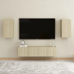 TV Cabinets 2 pcs Sonoma Oak 12"x11.8"x23.6" Chipboard
