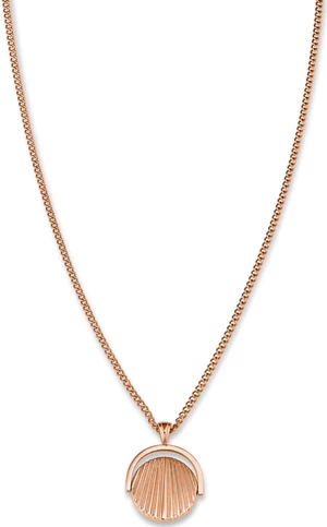 Rosefield Růžově zlacený náhrdelník s mušlí Toccombo JTNCRG-J449