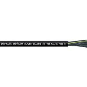 Řídicí kabel LAPP ÖLFLEX® CLASSIC 110 BK 1119894/50, 2 x 1 mm², vnější Ø 5.70 mm, černá, 50 m