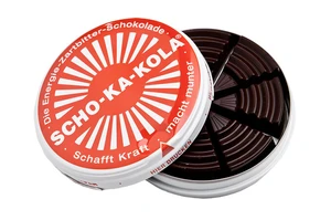 Energetická čokoláda hořká Scho-ka-kola® 100 g – Horká - červená (Farba: Horká - červená)