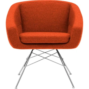 Oranžové kreslo Softline Aiko Felt Mandarin