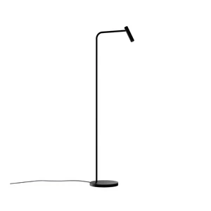 Čierná stojacia lampa SULION Alexia, výška 148 cm