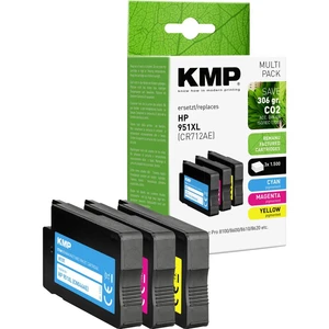 KMP Ink náhradný HP 951XL kompatibilná kombinované balenie zelenomodrá, purpurová, žltá H101V 1723,4050