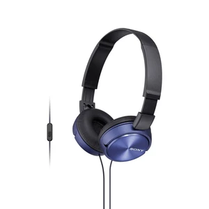 Sony MDR-ZX310AP   slúchadlá On Ear na ušiach Headset, zložiteľná modrá