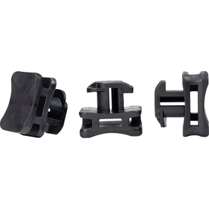 HellermannTyton ACFM8W6.2PT3-PA66/6HIRHS-BK  úchytka pre sťahovací pásik profilová lišta 151-03249   tepelne stabilizova