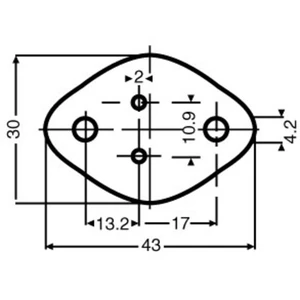 Fischer Elektronik GS 3 sľudová podložka (d x š) 43 mm x 30 mm Vhodný pre TO-3 1 ks