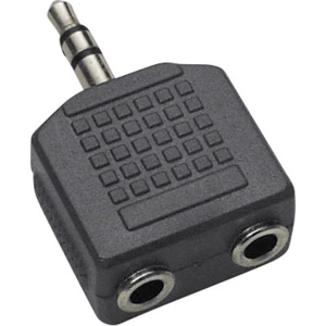 BKL Electronic 1102014 1102014 jack audio Y adaptér [1x jack zástrčka 3,5 mm - 2x jack zásuvka 3,5 mm] čierna