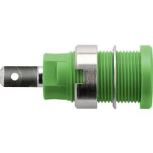 Bezpečnostní vestavná zásuvka 4 mm Schützinger DI SEB 6450 Ni / GN, zelená, 1 ks