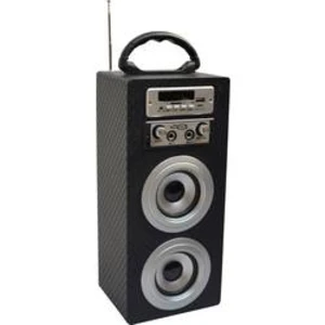 Bluetooth® reproduktor MSA Musikinstrumente KBQ33 AUX, FM rádio, SD paměť. karta, USB, karbonová