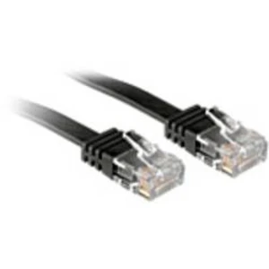 Síťový kabel RJ45 LINDY 47521, CAT 6, U/UTP, 1.00 m, černá