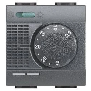 Legrand regulátor teploty Living&Light antracitová L4442