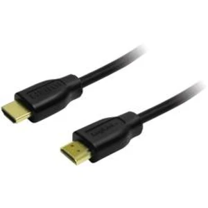 HDMI kabel LogiLink [1x HDMI zástrčka - 1x HDMI zástrčka] černá 3.00 m