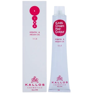 Kallos KJMN Cream Hair Colour Keratin & Argan Oil barva na vlasy s keratinem a arganovým olejem odstín 0.11 Ash  100 ml