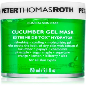 Peter Thomas Roth Cucumber De-Tox Gel Mask hydratační gelová maska na obličej a oční okolí 150 ml