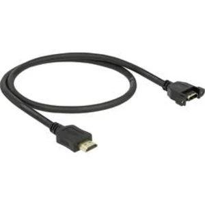 HDMI kabel Delock [1x HDMI zástrčka - 1x HDMI zásuvka] černá 0.50 m