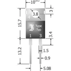 Schottkyho bariérová usměrňovací dioda TRU COMPONENTS TC-SBT1040, 1582002, TO-220AC , 10 A, 40 V