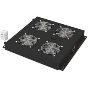 Větrák pro datové skříně Digitus DN-19 FAN-4-B-N, velikost racku (HE) 1 HE, 19 palec