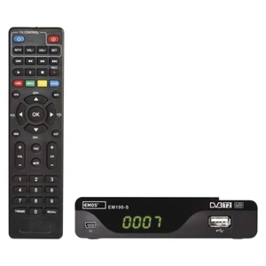 Set-top box EMOS EM190-S HD HEVC H265 (DVB-T2) J6014 s externím čidlem