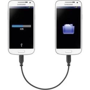 MicroUSb kabel s OTG mirror Renkforce SuperSoft, 0, 15 m
