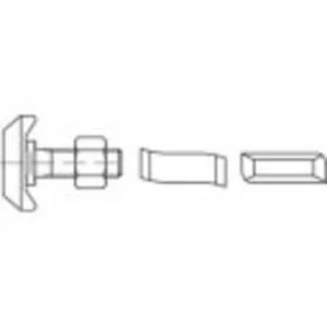 Šroub s T hlavou 1070223, N/A, M10, 30 mm, nerezová ocel, 50 ks