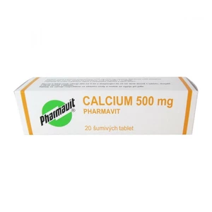 PHARMAVIT Calcium 500 mg 20 šumivých tablet