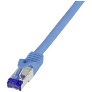 Síťový kabel RJ45 LogiLink C6A116S, CAT 6A, S/FTP, 20 m, modrá