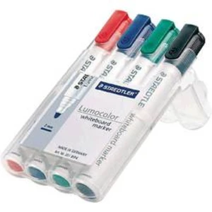 Staedtler 351 WP4 Lumocolor 351 popisovač na bílé tabule černá, modrá, červená, zelená 4 ks/bal.