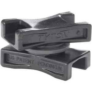 Otáčecí spojovací prvek HellermannTyton DSWS5-HS-BK-L1 (151-06502), 40,6 x 25,4 x 23,6 mm